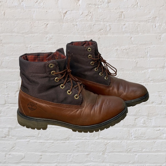 Timberland Roll Top Leather Boots 9.5M - Picture 1 of 1